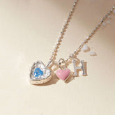 Custom Cupid’s Heart Initial Necklace